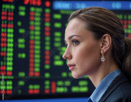 woman stock investor photo