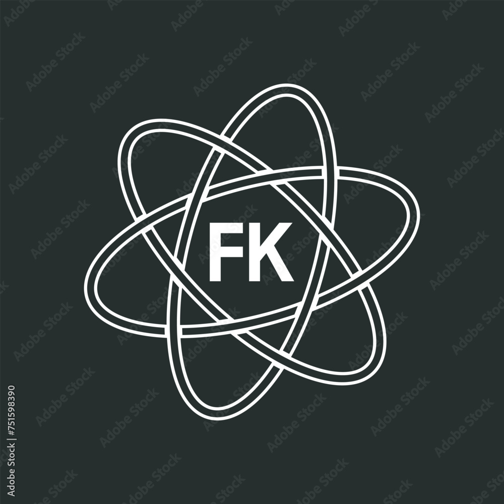 FK letter logo design on white background. FK logo. FK creative initials letter Monogram logo icon concept. FK letter design FK letter logo design on white background. FK logo. FK creative initials letter Monogram logo icon concept. FK letter design