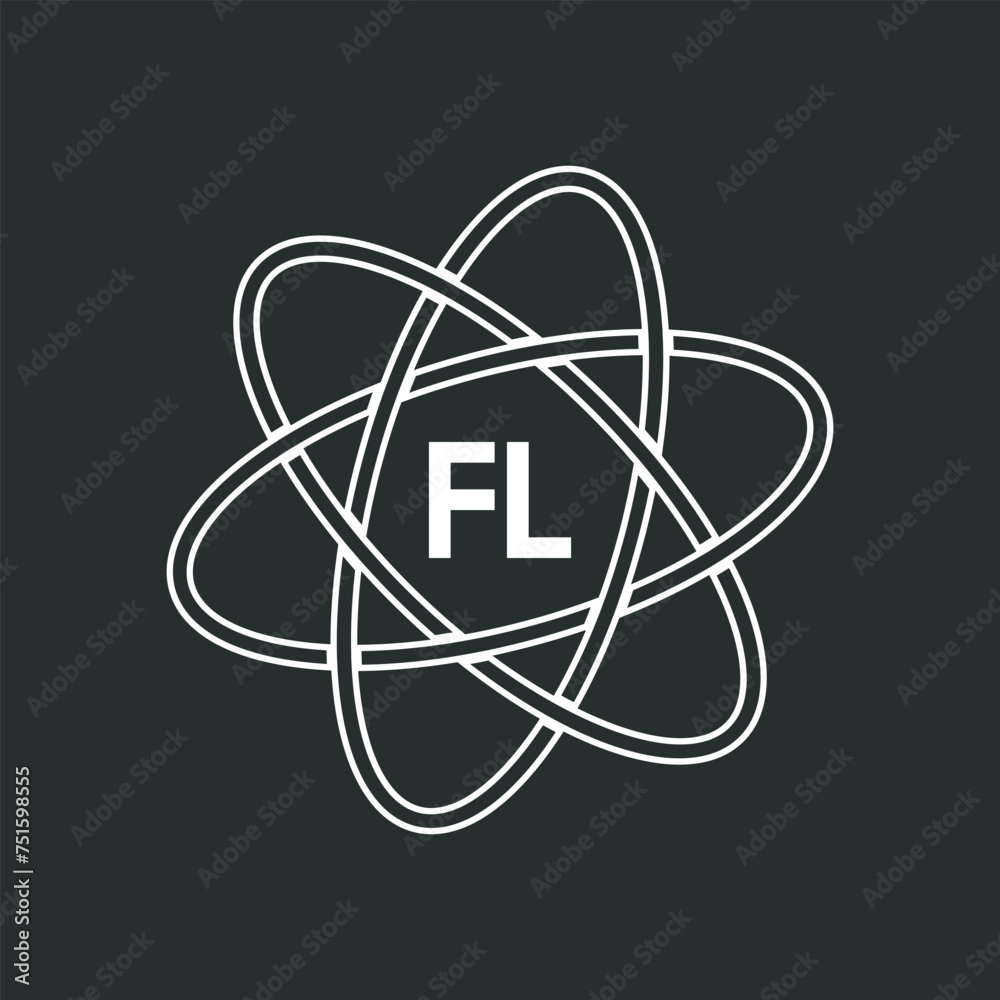 FL letter logo design on white background. FL logo. FL creative initials letter Monogram logo icon concept. FL letter design FL letter logo design on white background. FL logo. FL creative initials letter Monogram logo icon concept. FL letter design