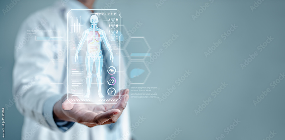 doctor, health, hospital, check, check-up, diagnosis, health care, innovation, medicals, medicine. doctor check up virtual body human with healthcare medical icon, health and health diagnosis. doctor, health, hospital, check, check-up, diagnosis, health care, innovation, medicals, medicine. doctor check up virtual body human with healthcare medical icon, health and health diagnosis.