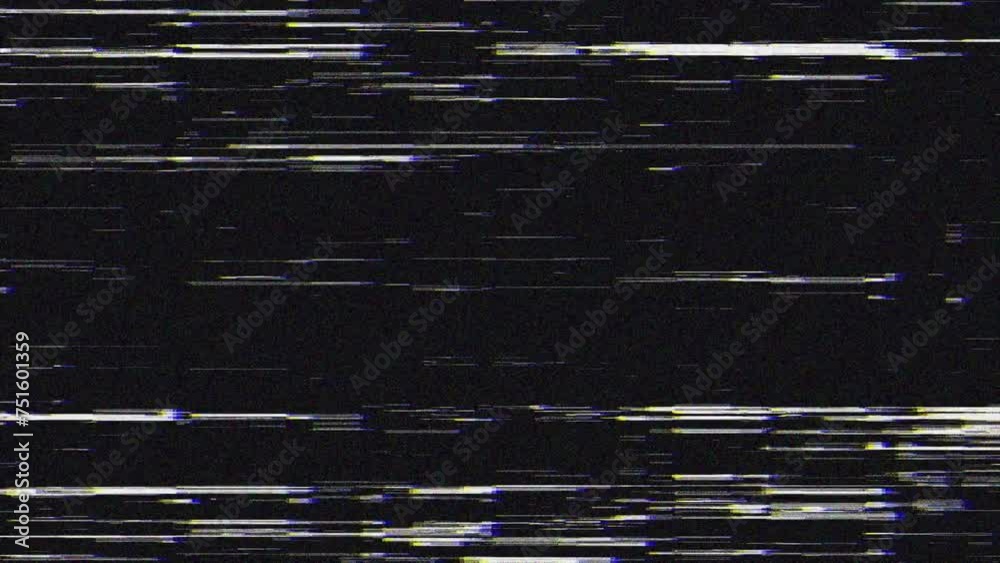 TV VHS Noise VCR Bad Signal in Analog Background Stock Video Adobe Stock