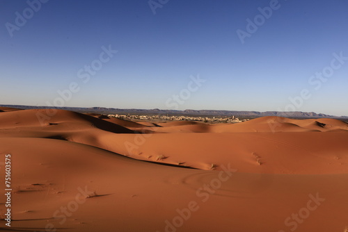 Erg Chebbi is one of Morocco s several ergs which is a large seas of dunes formed by wind-blown sand.