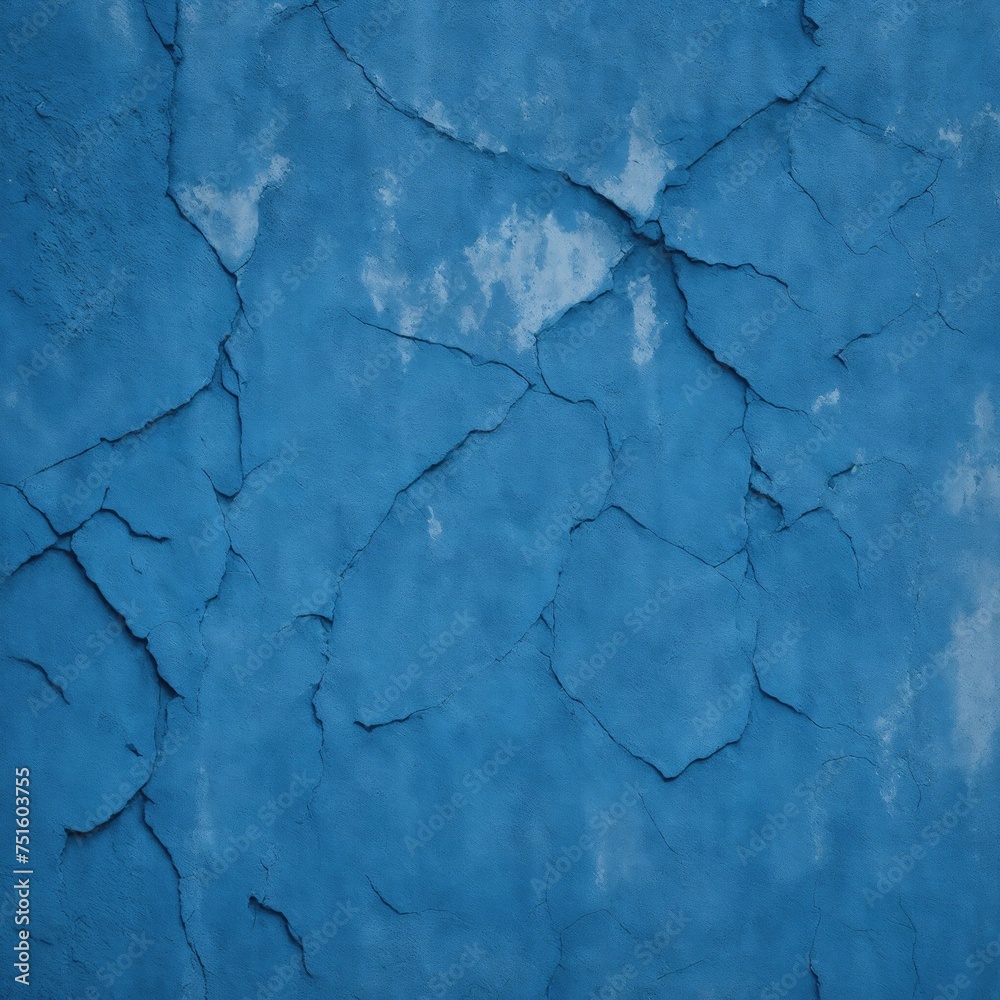 Obraz premium Abstract grunge decorative relief Blue stucco wall texture