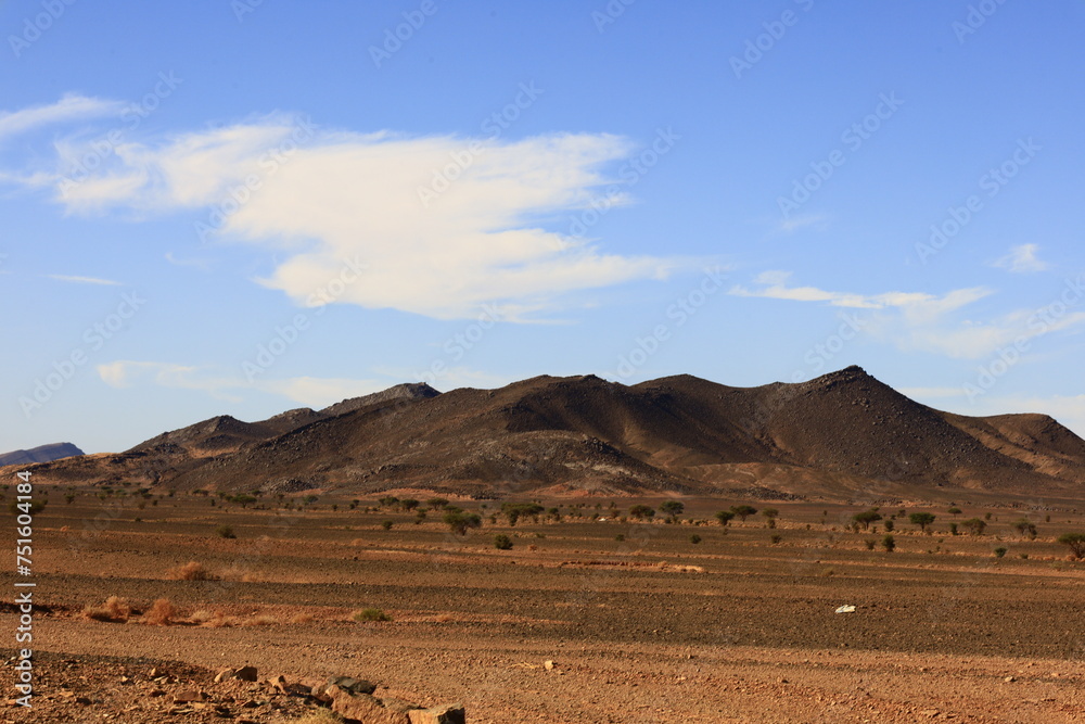 View on a mountain in the Haut Atlas Oriental National Park located in Morocco. View on a mountain in the Haut Atlas Oriental National Park located in Morocco.