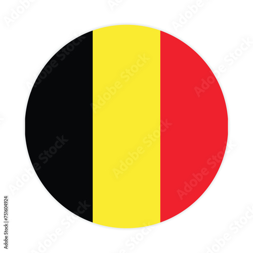 Free Download Belgium national flag vector icon design. Belgium circle flag. Round of Belgium flag.
 - GFXLoad