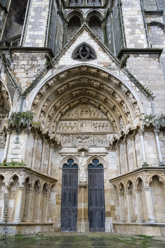 Bourges  medieval city in France  the Saint-Etienne cathedral
