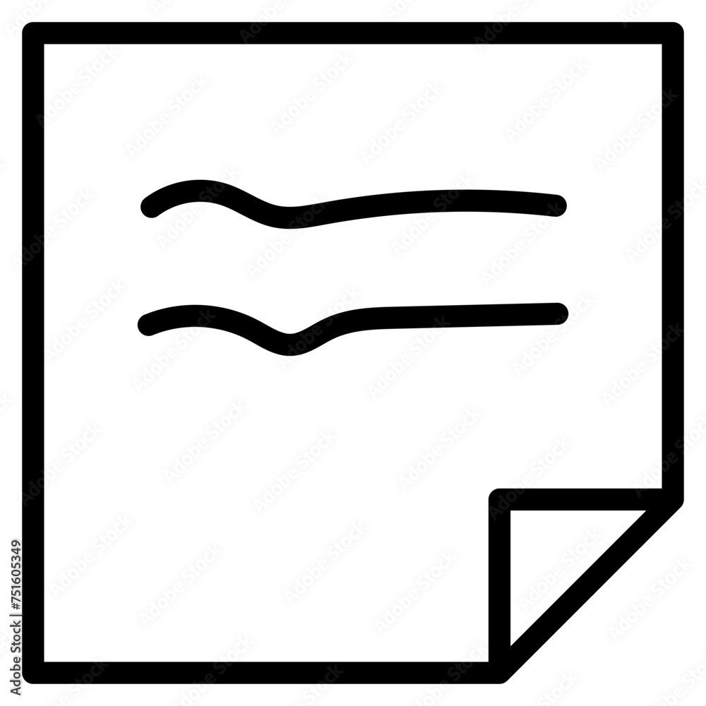 Fototapeta premium paper note icon