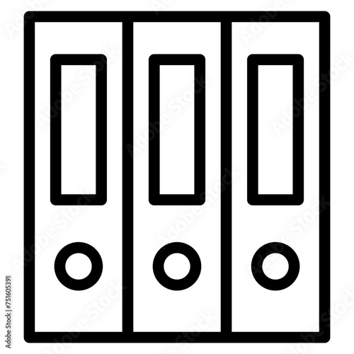 archive icon, Binder icon. paper book binder