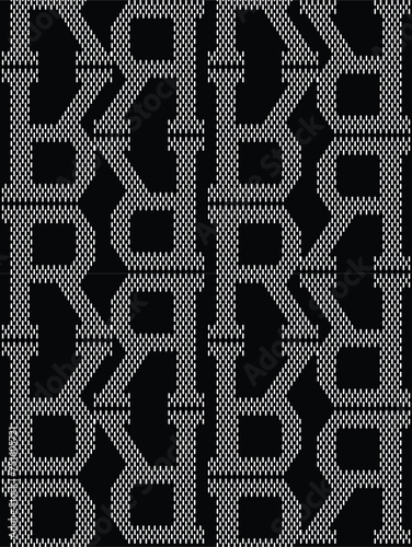 R Monogram pattern repeat illustration vector desogn photo