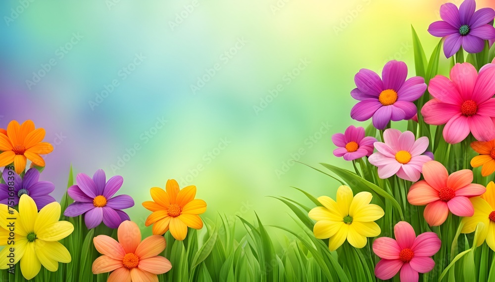 spring flowers background card spring flowers background card