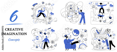 Change management vector illustration. Occupational perfection is sweet fruit harvested from orchard meticulous change planning Change management is compass steering businesses through dynamic seas photo