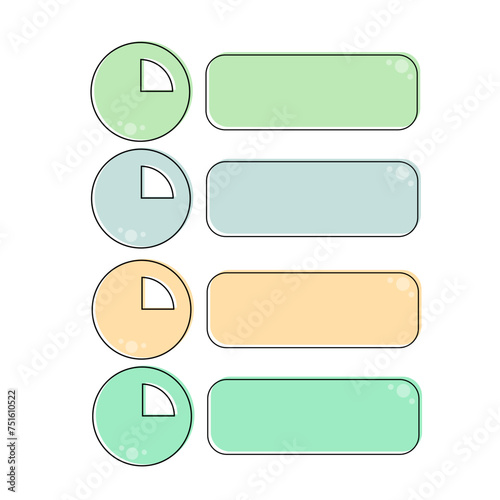 Pastel Infographic process design 4 options or steps