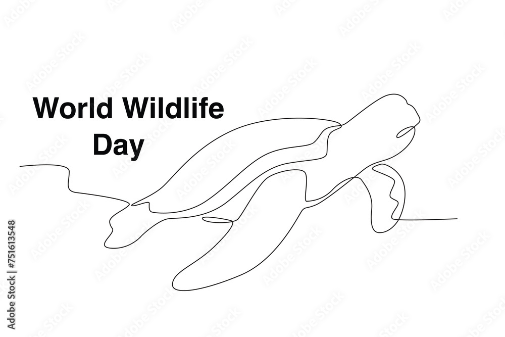 Obraz premium A turtle is swimming