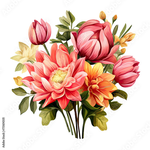  Tulip flowers bouquet vibrant colorful plants arrangements