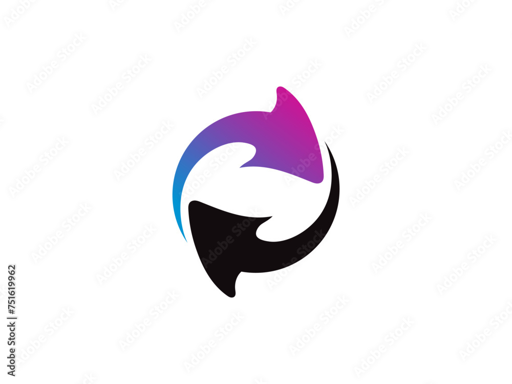 Abstract business logo icon design template with arrow. arrow vector logo Abstract business logo icon design template with arrow. arrow vector logo