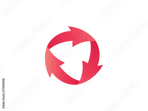Abstract business logo icon design template with arrow. arrow vector logo