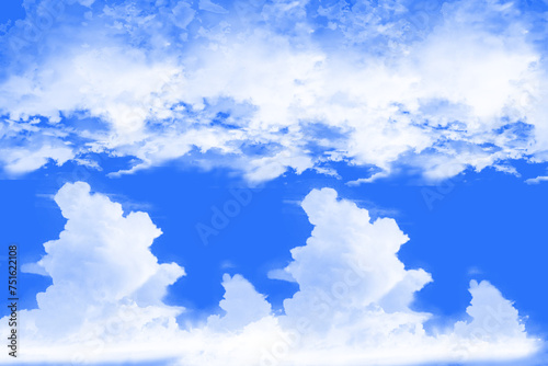 blue sky with clouds © somasekhar