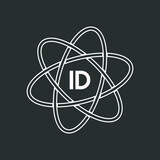 ID letter logo design on white background. ID logo. ID creative initials letter Monogram logo icon concept. ID letter design