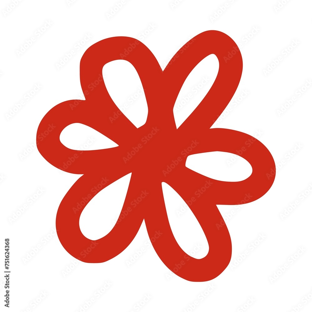 Flower clip art design on plain white transparent isolated background for card, shirt, hoodie, sweatshirt, apparel, tag, mug, icon, poster or badge Flower clip art design on plain white transparent isolated background for card, shirt, hoodie, sweatshirt, apparel, tag, mug, icon, poster or badge