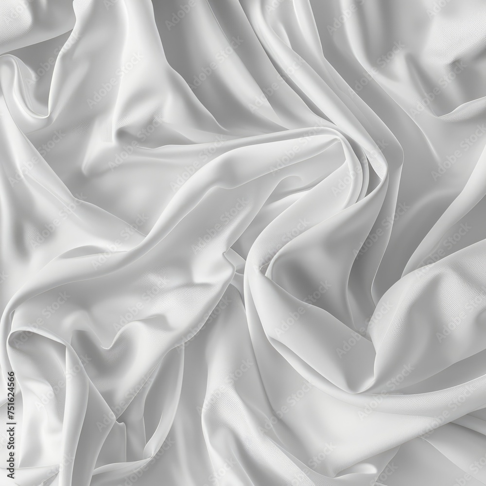 Fototapeta premium Smooth elegant white silk