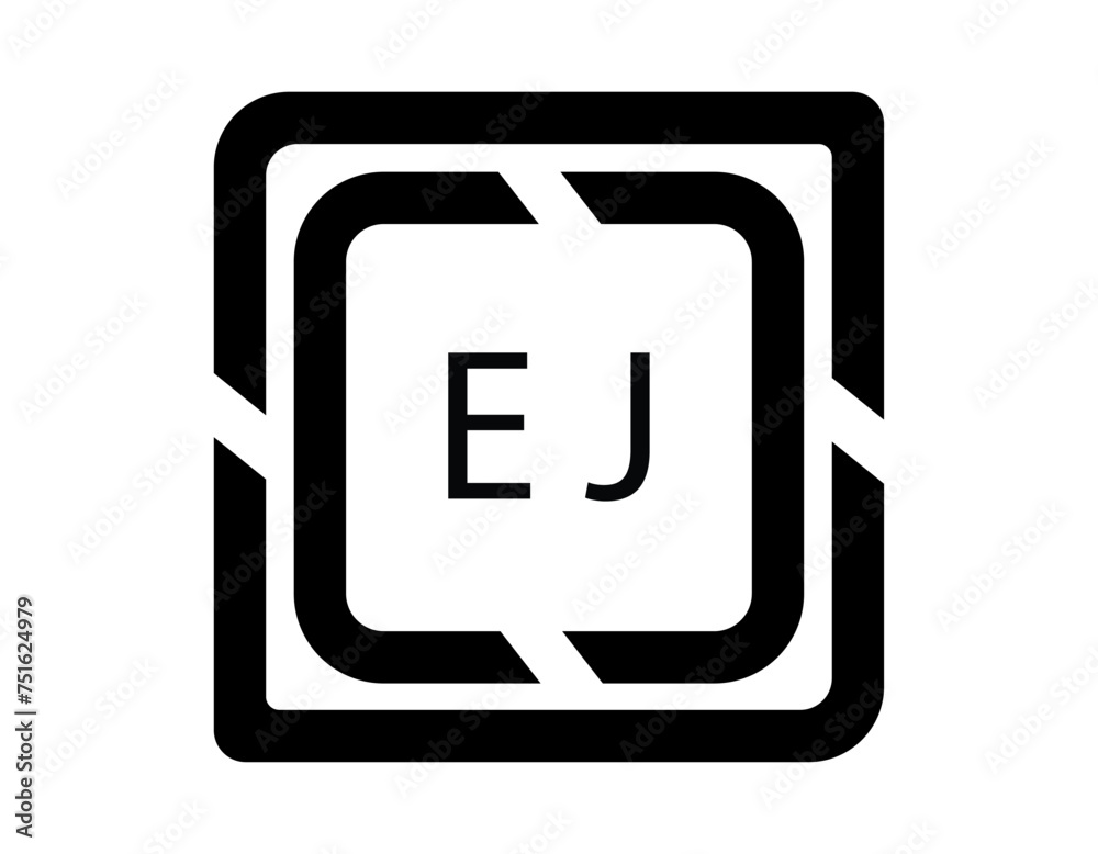 EJ logo design template vector. EJ Business abstract connection vector logo. EJ icon circle logotype
EJ logo design template vector. EJ Business abstract connection vector logo. EJ icon circle logotype