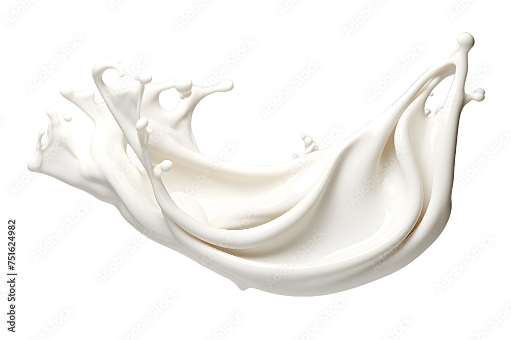 Milk splash isolated on transparent background Milk splash isolated on transparent background