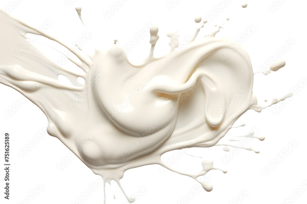 Milk splash isolated on transparent background Milk splash isolated on transparent background