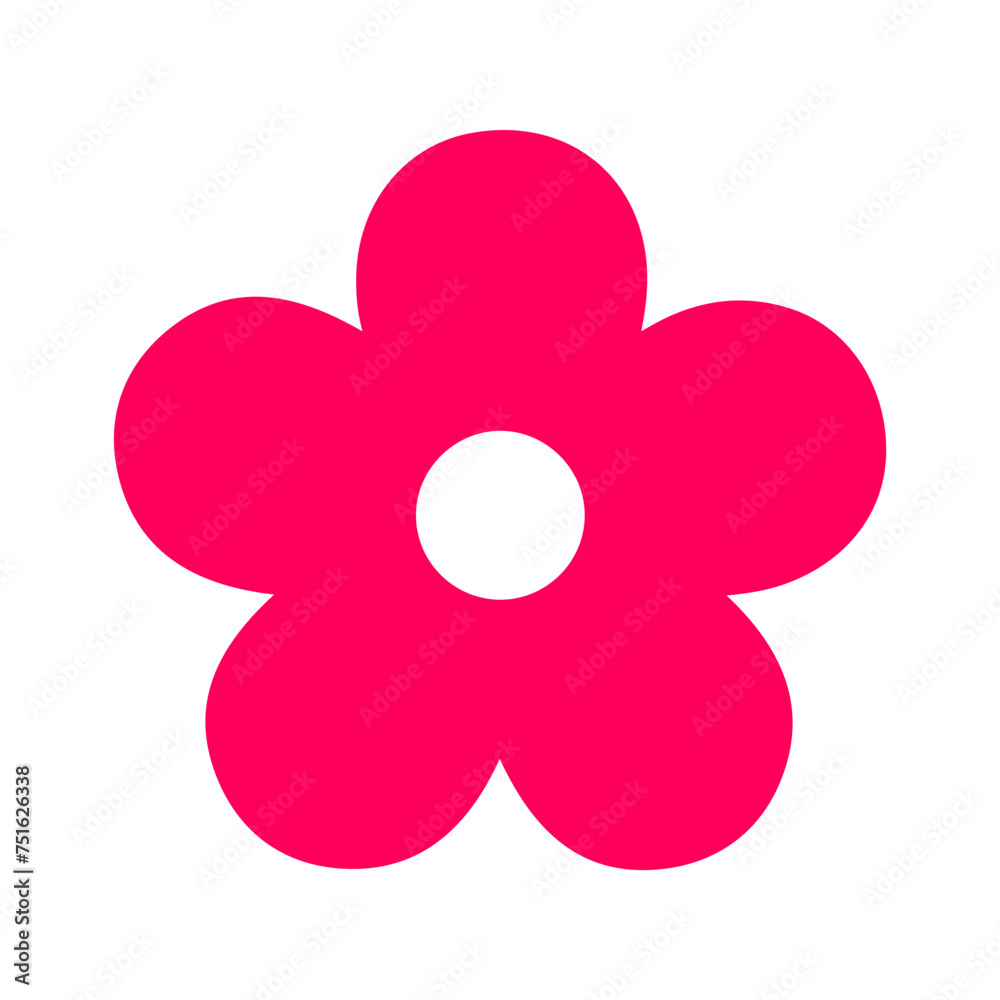 Flower clip art design on plain white transparent isolated background for card, shirt, hoodie, sweatshirt, apparel, tag, mug, icon, poster or badge Flower clip art design on plain white transparent isolated background for card, shirt, hoodie, sweatshirt, apparel, tag, mug, icon, poster or badge
