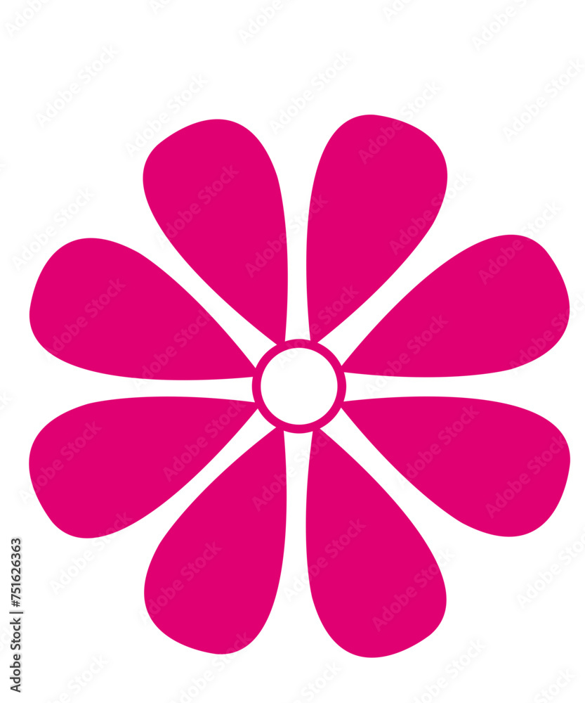 Flower clip art design on plain white transparent isolated background for card, shirt, hoodie, sweatshirt, apparel, tag, mug, icon, poster or badge Flower clip art design on plain white transparent isolated background for card, shirt, hoodie, sweatshirt, apparel, tag, mug, icon, poster or badge