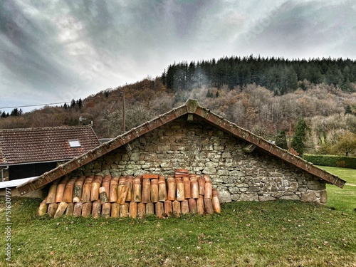 old house in mountains