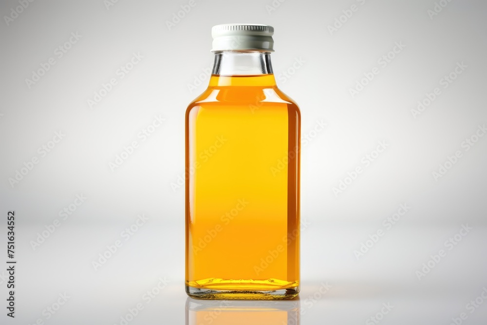 Bottle of fresh orange juice and isolated on white background Bottle of fresh orange juice and isolated on white background