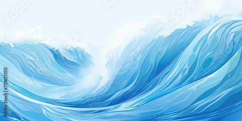 Blue Wave Background © Павел Озарчук