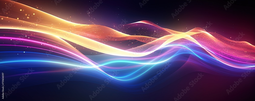 abstract futuristic background with gold PINK blue glowing neon moving high speed wave lines and bokeh lights. Data transfer concept Fantastic wallpaper abstract futuristic background with gold PINK blue glowing neon moving high speed wave lines and bokeh lights. Data transfer concept Fantastic wallpaper
