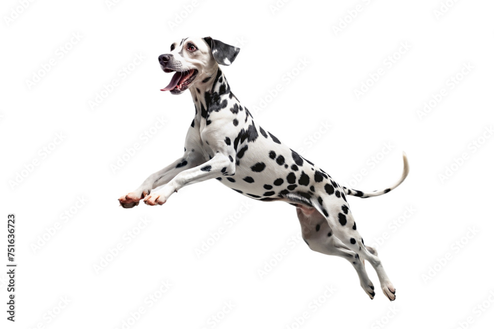 dalmatian dog on a transparent background