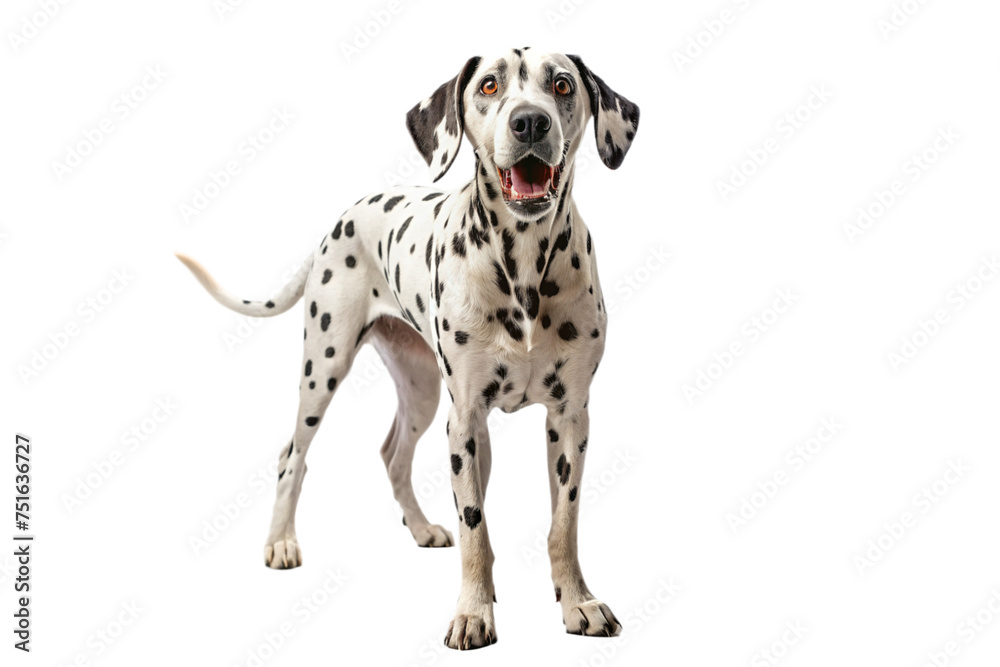 dalmatian dog on a transparent background