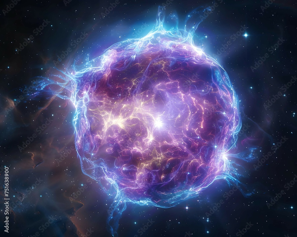 Obraz premium The ghost of a supernova haunting the cosmos with its beauty a reminder of the ephemeral nature of existence