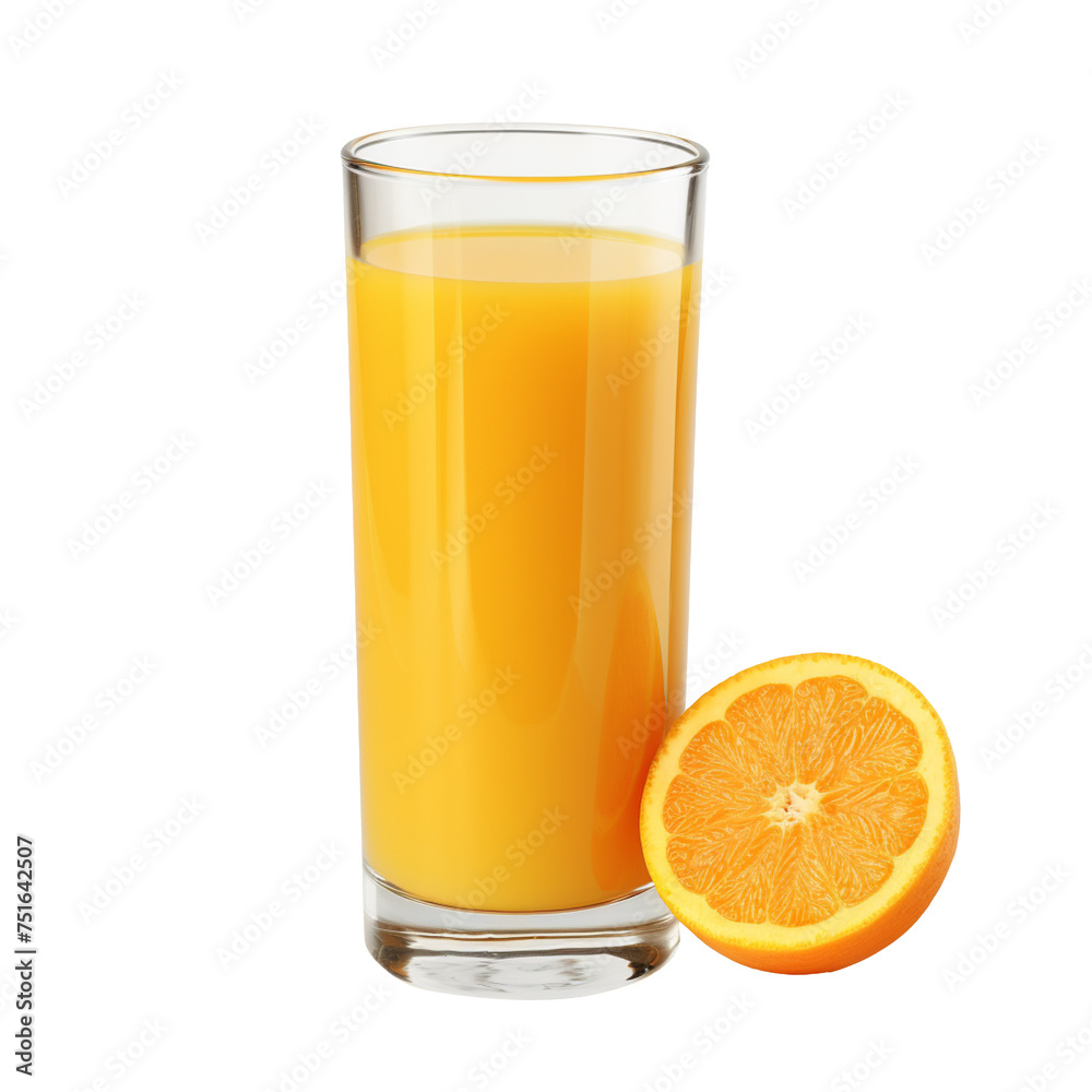 a glass of fresh orange juice isolated on transparent background a glass of fresh orange juice isolated on transparent background