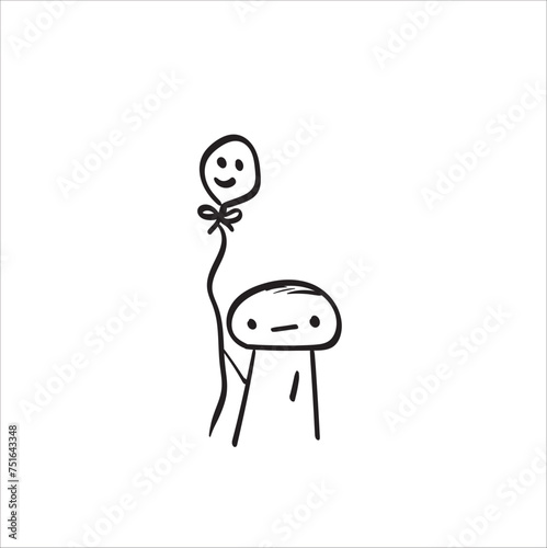 cute hand drawn drawing vector