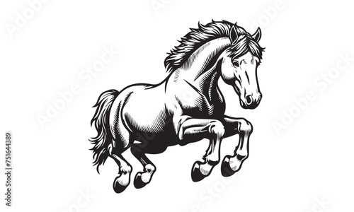 Fototapeta Naklejka Na Ścianę i Meble -  Horse, horse logo, horse design, horse logo design, horse vector logo, icon 