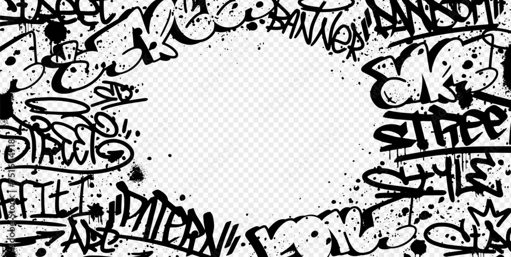 Obraz premium Graffiti vector background.