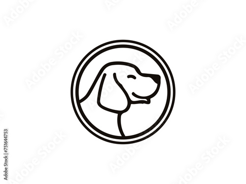 Dog logo and icon design vector. Dog logo design vector