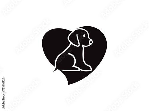 Dog logo and icon design vector. Dog logo design vector
