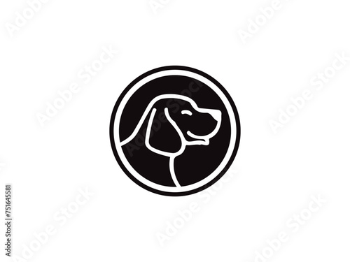 Dog logo and icon design vector. Dog logo design vector