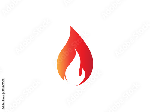 fire logo icon design template elements. Fire flame vector icons