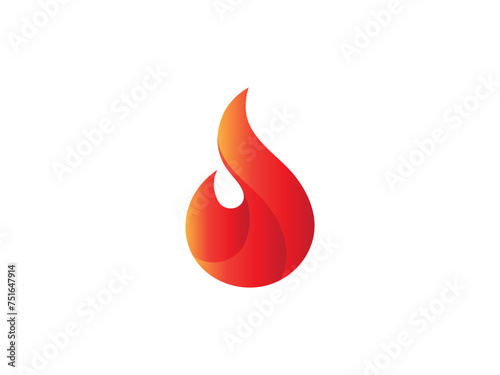 fire logo icon design template elements. Fire flame vector icons