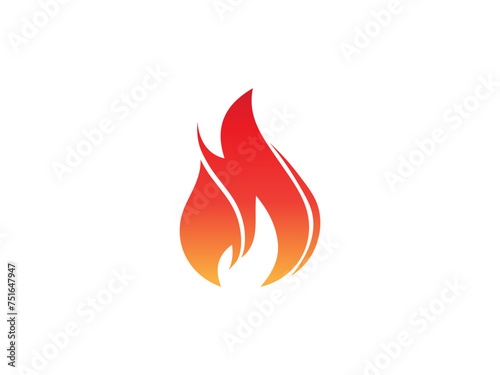fire logo icon design template elements. Fire flame vector icons