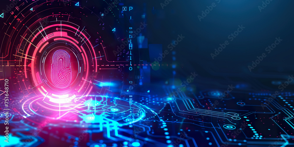 Obraz premium 2fa authentication login or cybersecurity finger