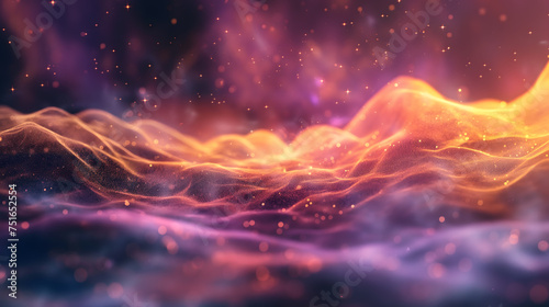 Ethereal Cosmic Waves of Light and Color