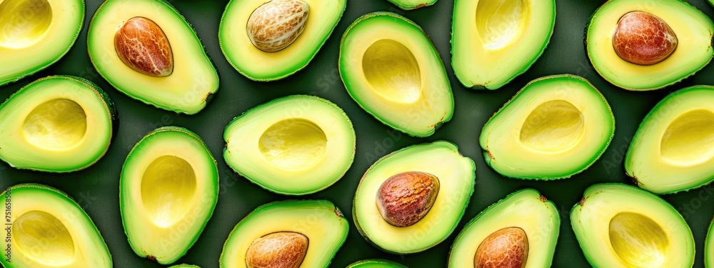 avocado pattern with fresh avocados banner design, diet, vegan, or healthy concept avocado pattern with fresh avocados banner design, diet, vegan, or healthy concept