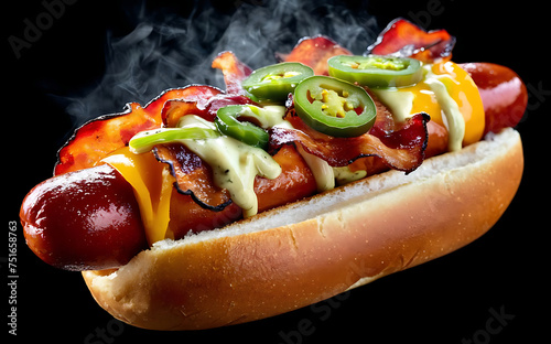 Capture the essence of Hot Dog in a mouthwatering food photography shot